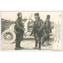 carte postale ancienne GUERRE 1914-18. Aviateur Vedrines et Capitaine Leclerc. Aviation