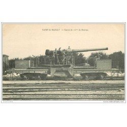 carte postale ancienne GUERRE 1914-18. Camp de Mailly. Canon du 16° de Marine