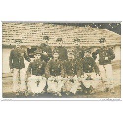 carte postale ancienne GUERRE 1914-18. Carte Photo Régiment Artillerie du 22° et 119°. Militaires et Poilus