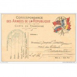carte postale ancienne GUERRE 1914-18. Correspondance des Armées de la République pour Romorantin 1915