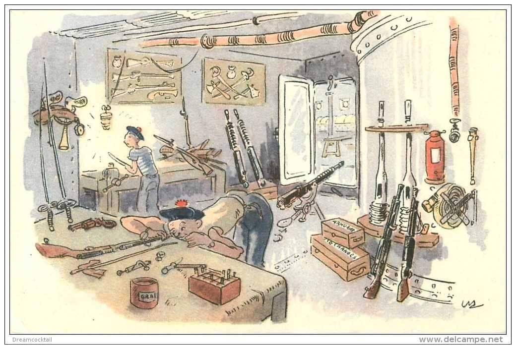 carte postale ancienne GUERRE 1914-18. L'Armurier