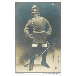 carte postale ancienne GUERRE 1914-18. Le Kaiser par Giris. Caricature