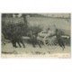 carte postale ancienne GUERRE 1914-18. Mise en batterie d'une pièce de 75 m/m passage difficile Artillerie