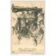 carte postale ancienne GUERRE 1914-18. Oeuvres des Artistes tués. Aux Ecoutes par Lambrecht. Poilus et Soldats