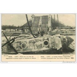 carte postale ancienne GUERRE 1914-18. Pont de Lisy bataille de Meaux