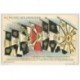 carte postale ancienne Guerre 1914-18. Sept premiers DRAPEAUX pris aux Allemands