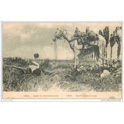 carte postale ancienne GUERRE 1914-18. Spahi en reconnaissance. Publicité Javel La Croix