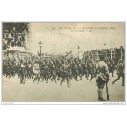 carte postale ancienne GUERRE 1914-1918. Les Marocains 1919. Fêtes de la Victoire. Poilus et Armées. Militaires