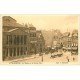 carte postale ancienne 02 SAINT-QUENTIN. Grand Place et Théâtre 1927. Ouverture d'un Café Cinéma