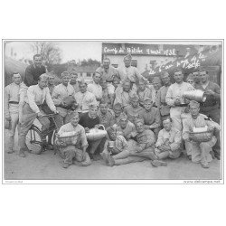 carte postale ancienne MILITARIA. Carte Photo Régiment Infanterie du 68° Camp de Bitche 1938. Militaires 57