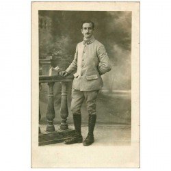carte postale ancienne Photo carte postale MILITAIRE. Soldat du 38° Régiment