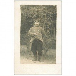 carte postale ancienne Photo carte postale MILITAIRE. Soldat du Régiment n° 15 en 1915