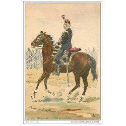 carte postale ancienne UNIFORMES. Garde Républicaine. Chef de Bataillon
