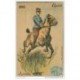 carte postale ancienne UNIFORMES. L'Equitation Aujourd'hui 1904. Cavalier Militaire. Collection Mes Cartes Postales