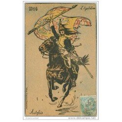 carte postale ancienne UNIFORMES. L'Equitation Autrefois 1804. Cavalier Militaire. Collection Mes Cartes Postales
