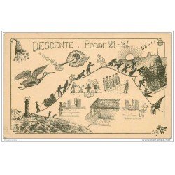 carte postale ancienne PROMO 21-24. Descente par Hégire Bété