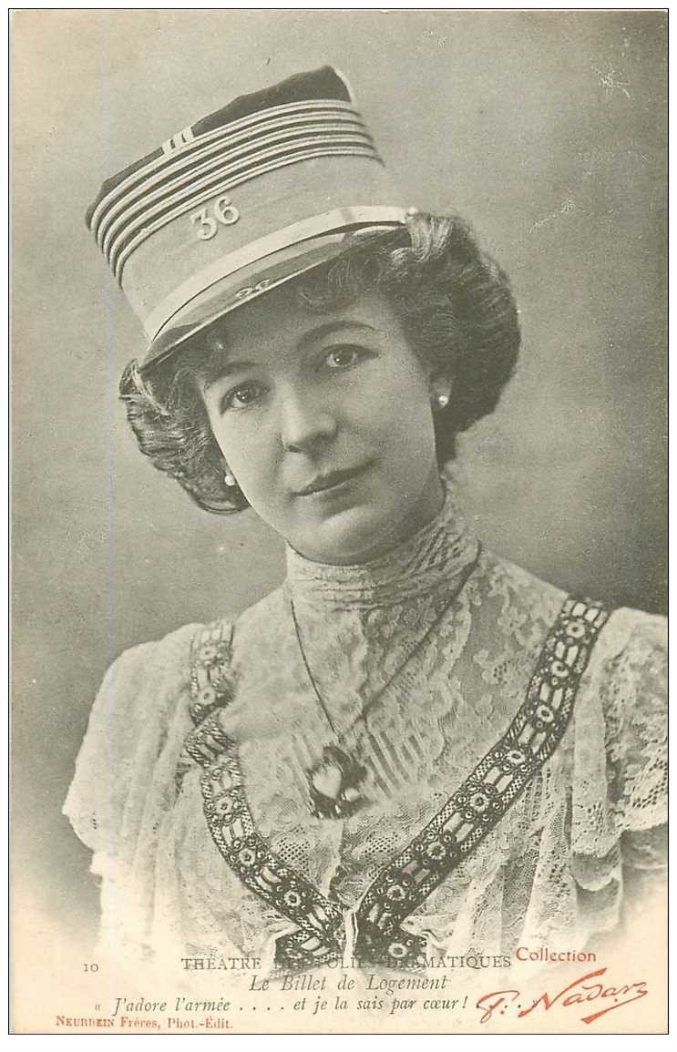 NADAR. Spectacles et Théâtre des Folies. Série de 4 Cpa