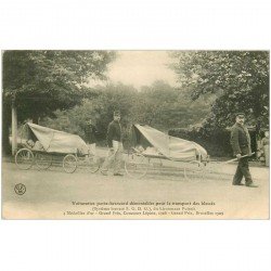 TRANSPORTS MILITAIRES. Voiturette porte brancard démontables pour les Blessés