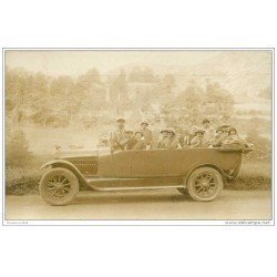 TRANSPORTS. Carte Photo Autocar Car décapotable pour Touristes.