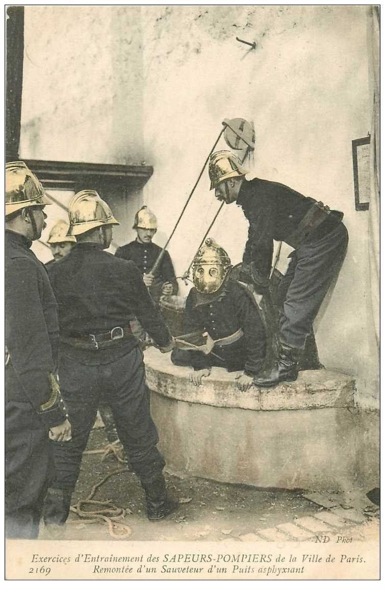 METIERS. Exercices entraînement des Sapeurs Pompiers de Paris.
