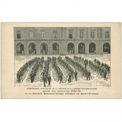 METIERS. Compagnie Cycliste Légion Garde Républicaine sur bicyclettes Svelte