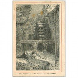 carte postale ancienne METIERS DE LA MER. Pêches et Poissons. Les malheurs d'un Pêcheur d'Anguilles