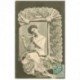 carte postale ancienne BERGERET illustrateur les Dentelles. 61 Point d'Alençon 1903 ( au choix timbrée au verso ou recto )...