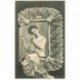 carte postale ancienne BERGERET illustrateur les Dentelles. 61 Point d'Alençon 1903 ( au choix timbrée au verso ou recto )...