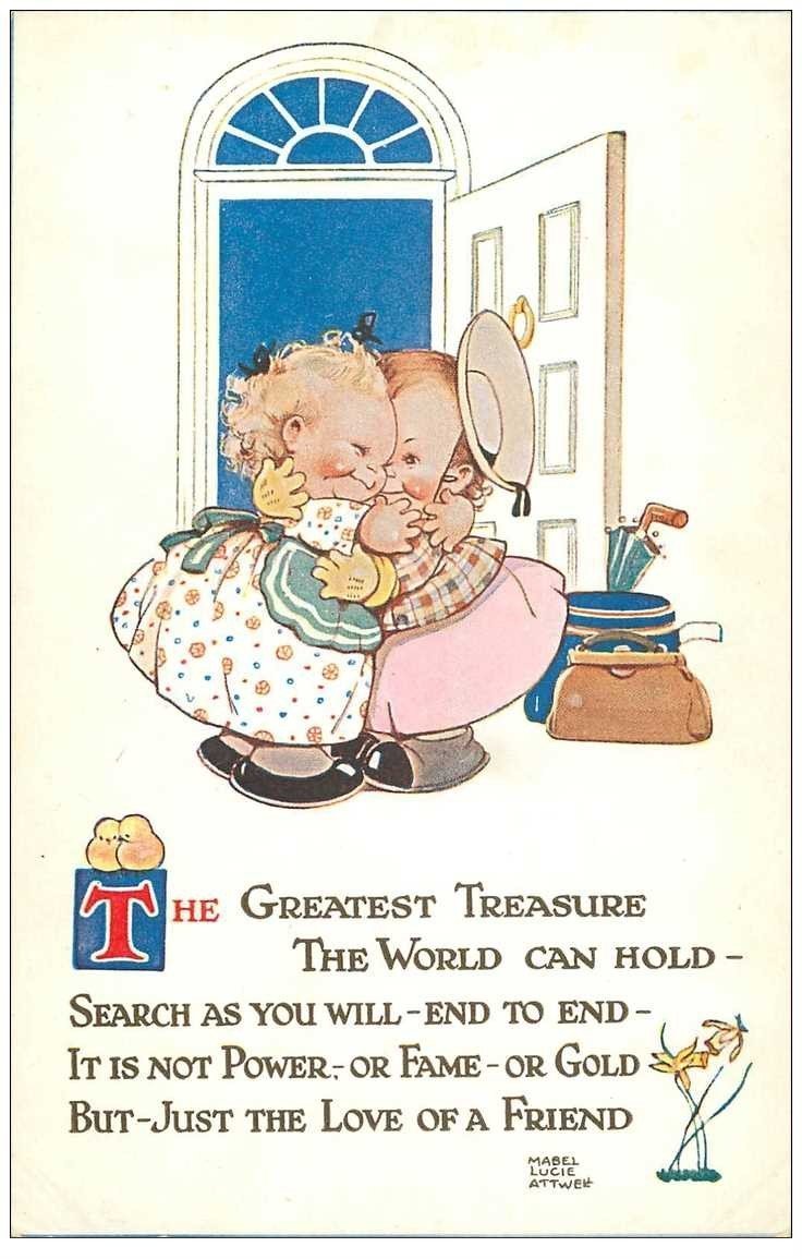 carte postale ancienne Carte Postale Fantaisie Illustrateur Mabel Lucie ATTWELL the greatest treasure