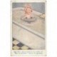 carte postale ancienne Carte Postale Fantaisie Illustrateur MAC MAS Fillette avec bouée dans sa baignoire... 1917