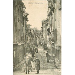 35 RENNES. Gamin Porteur d'eau Rue de Rennes 1905