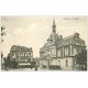 carte postale ancienne CABOURG 14. Mairie et Hôtel de la Poste 1909