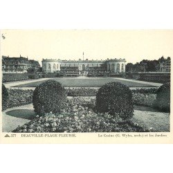 carte postale ancienne 14 DEAUVILLE. Le Casino et Jardins