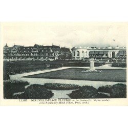 carte postale ancienne 14 DEAUVILLE. Plage Le Normandy Hôtel et le Casino