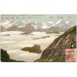 SUISSE. Pilatus, Nebelmeer Berner Hochalpen 1911