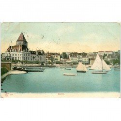 SUISSE. Ouchy 1907. Restauration petite coupure 1cm