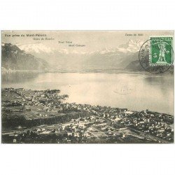 SUISSE. Vue prise du Mont Pèlerin 1912