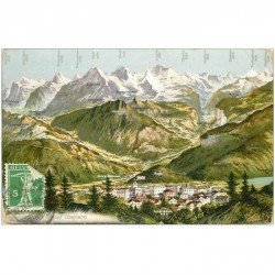 SUISSE. Interlaken Berner Oberland 1909