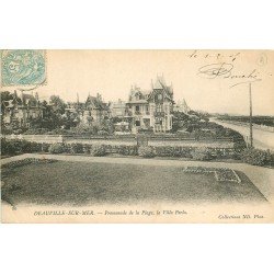 carte postale ancienne 14 DEAUVILLE. La Villa Perla 1905