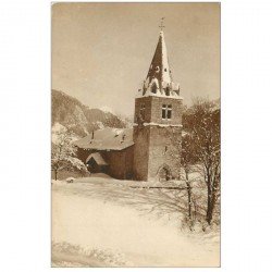 SUISSE. Chapelle ou Eglise sous la Neige. Arlaud de Genève