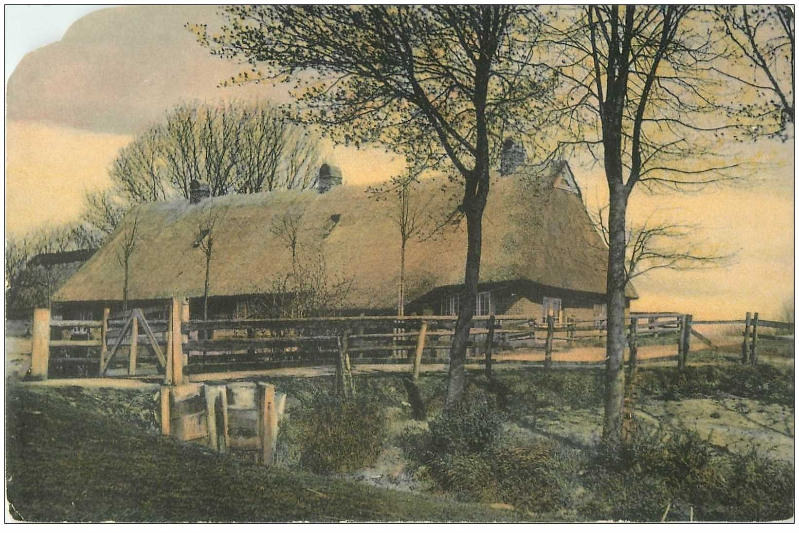 Suisse. Auf dem Lande. Couure artistique et rare coin gauche