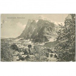 Suisse. GRINDELWALD WETTERHORN 1910