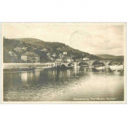 Suisse. HEIDELBERG. Partie am Neckar 1930
