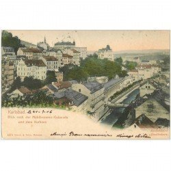 Suisse. KARLSBAD. Blick nach der Mühlbrunnen Colonade und dem Kurhaus 1906