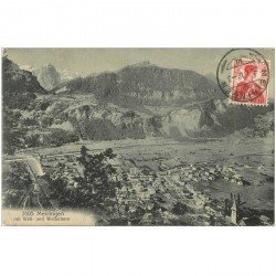 Suisse. MEIRINGEN mit Well und Wetterhorn 1917