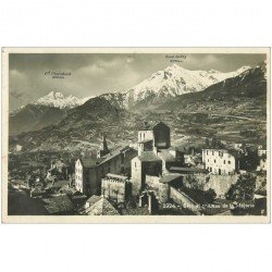 Suisse. SION et Château de la Majorie 1929