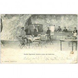 Suisse. STATION EIGERWAND. Gallerie rechts mit Buffet Bar avec vente de cartes postales 1904