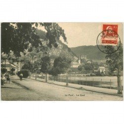 Suisse. LE PONT. Le Quai 1917