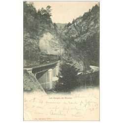 Suisse. Les Gorges de Moutier avec Train 1902