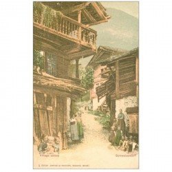 Suisse. SCHWEIZERDORF. Village Suisse vers 1900. Chocolat Ribet à Lausanne